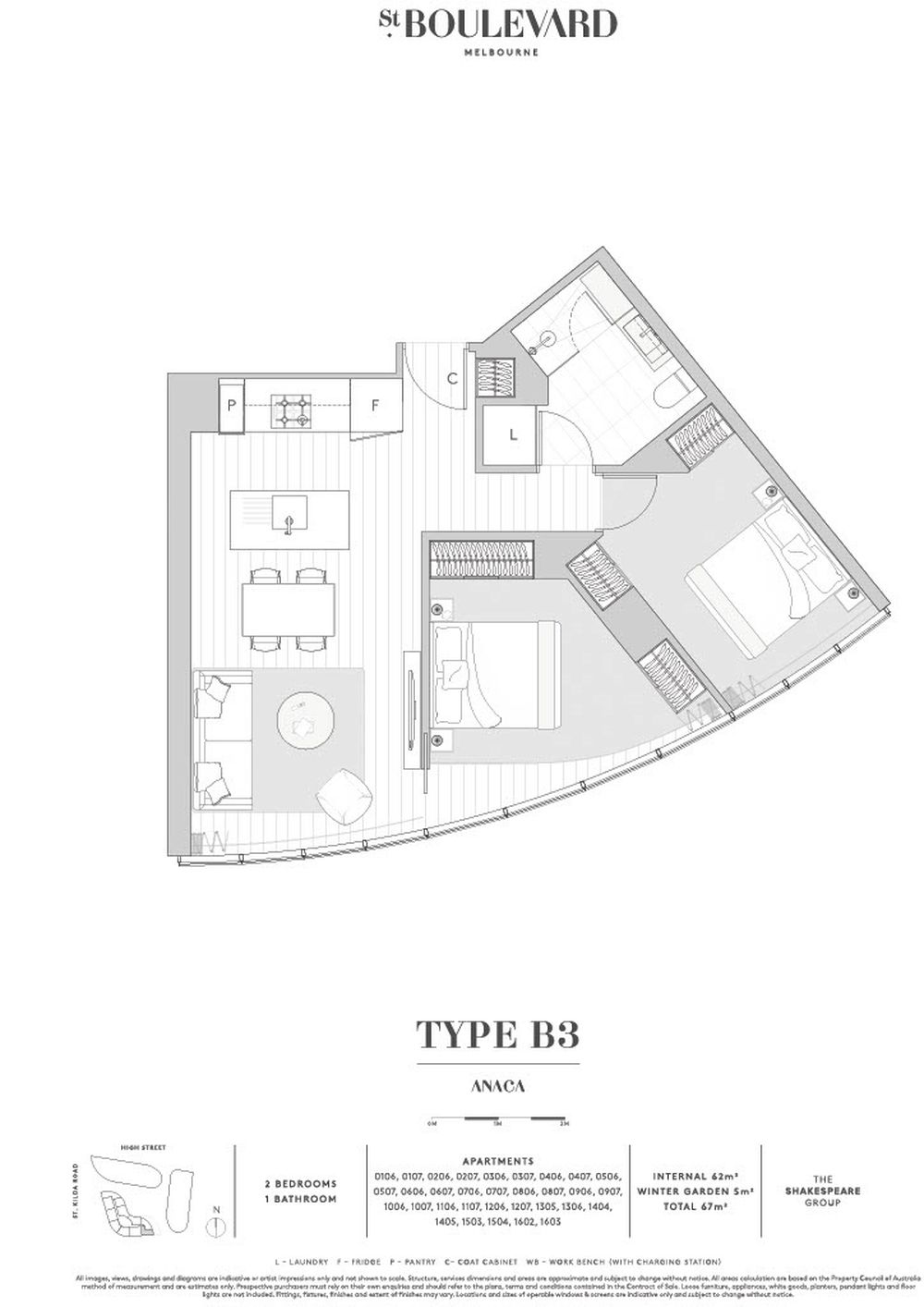 Anaca 107 / 605 St Kilda Road, Melbourne