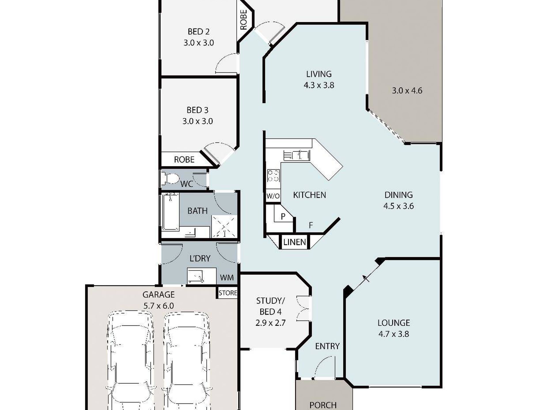 14 Maddock Avenue, Mooloolah Valley Floor Plan