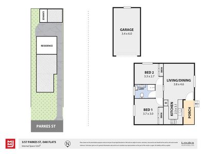 3 / 57 Parkes Street, Oak Flats