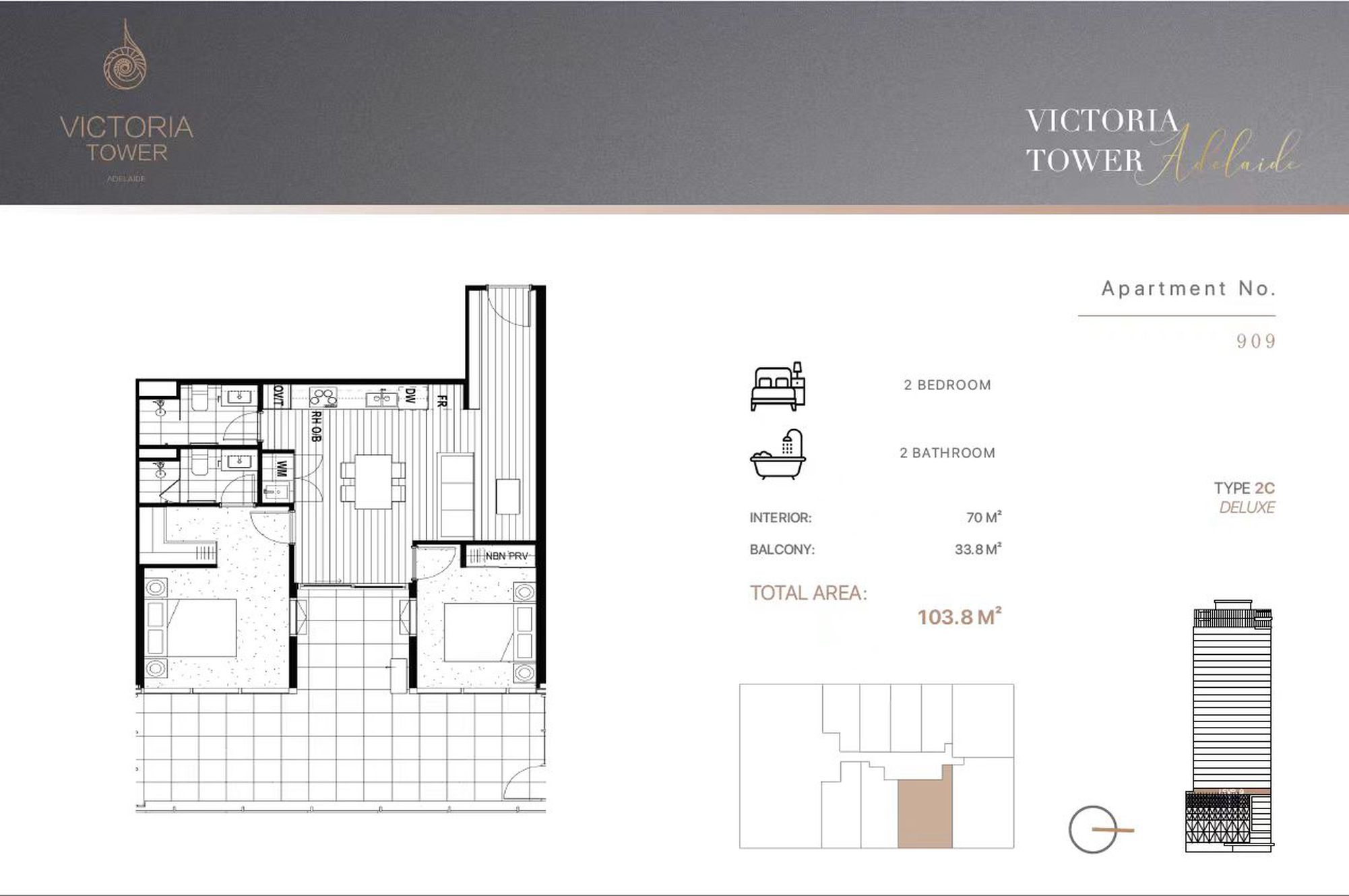 909 / 6 Penaluna Place, Adelaide