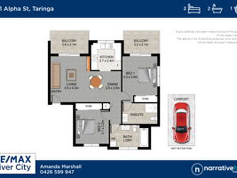 4/41 Alpha Street, Taringa Floor Plan