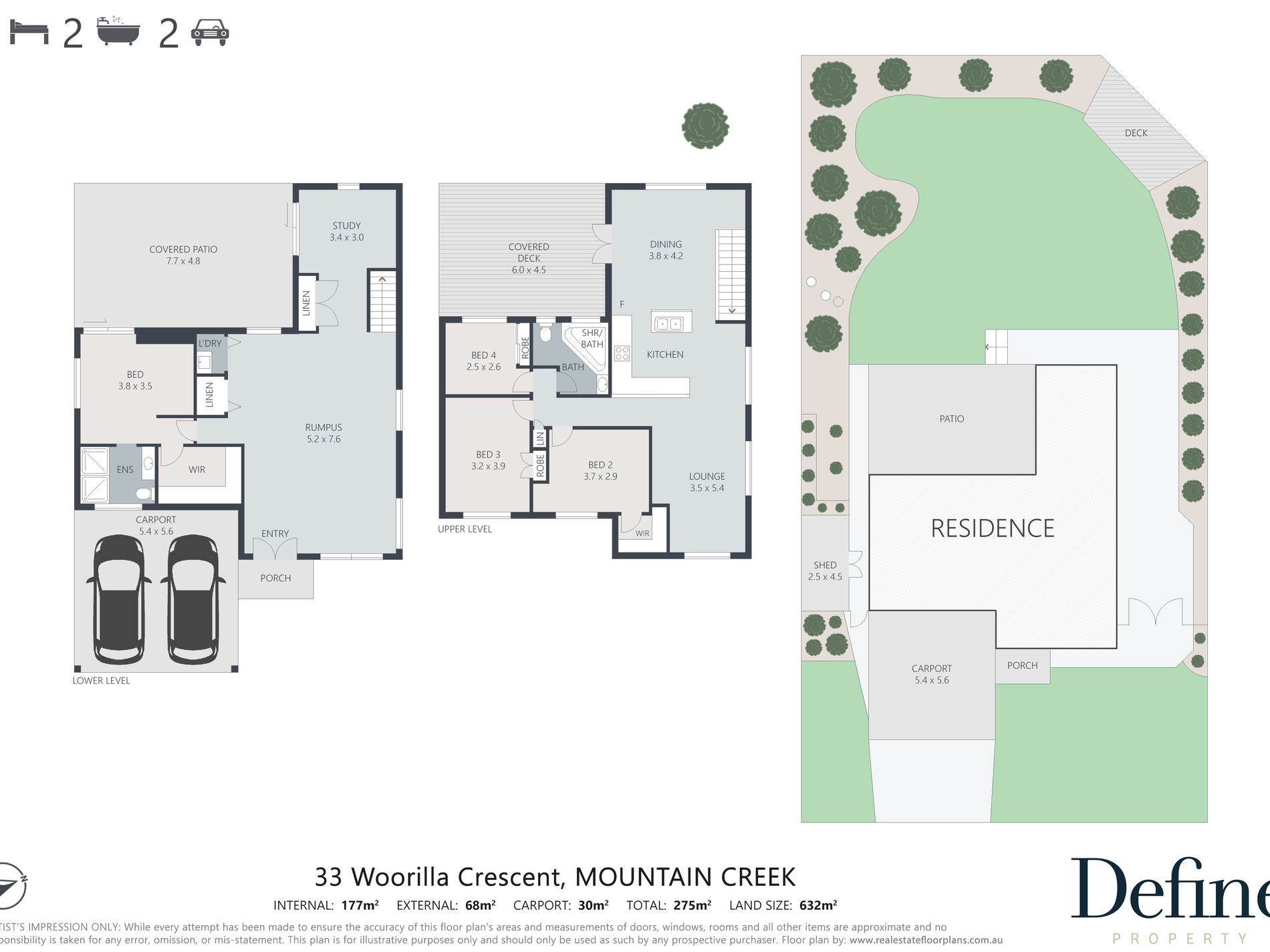 33 Woorilla Crescent, Mountain Creek Floor Plan
