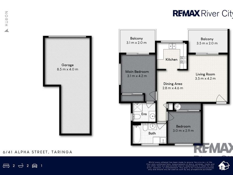 6/41 Alpha Street, Taringa Floor Plan