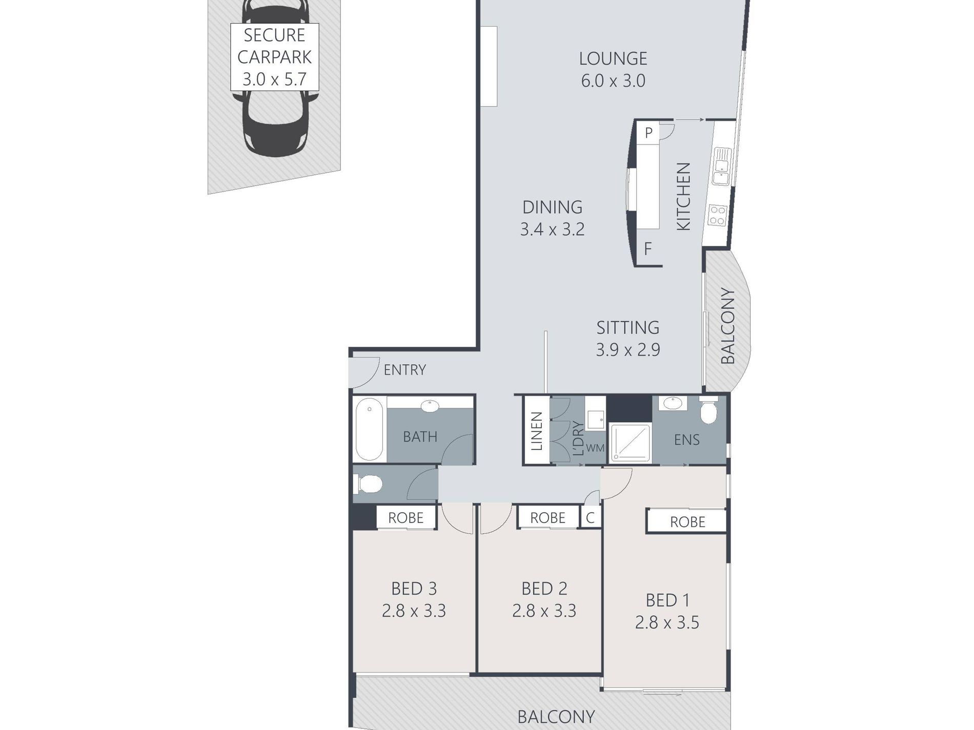 6 / 83 Parkyn Parade, Mooloolaba Floor Plan