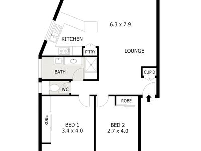 1 / 23A Cleveland Terrace, North Ward