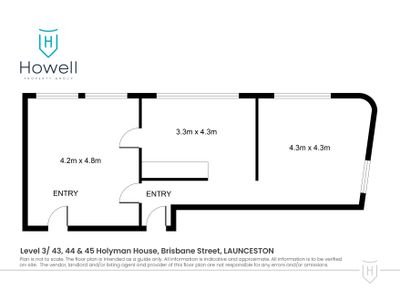 Level 3 Rooms 43, 44 and 45 / 52 Brisbane Street, Launceston