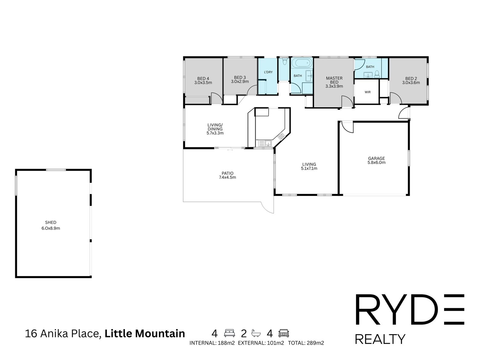 Floorplan, 16 Anika Place, Little Mountain