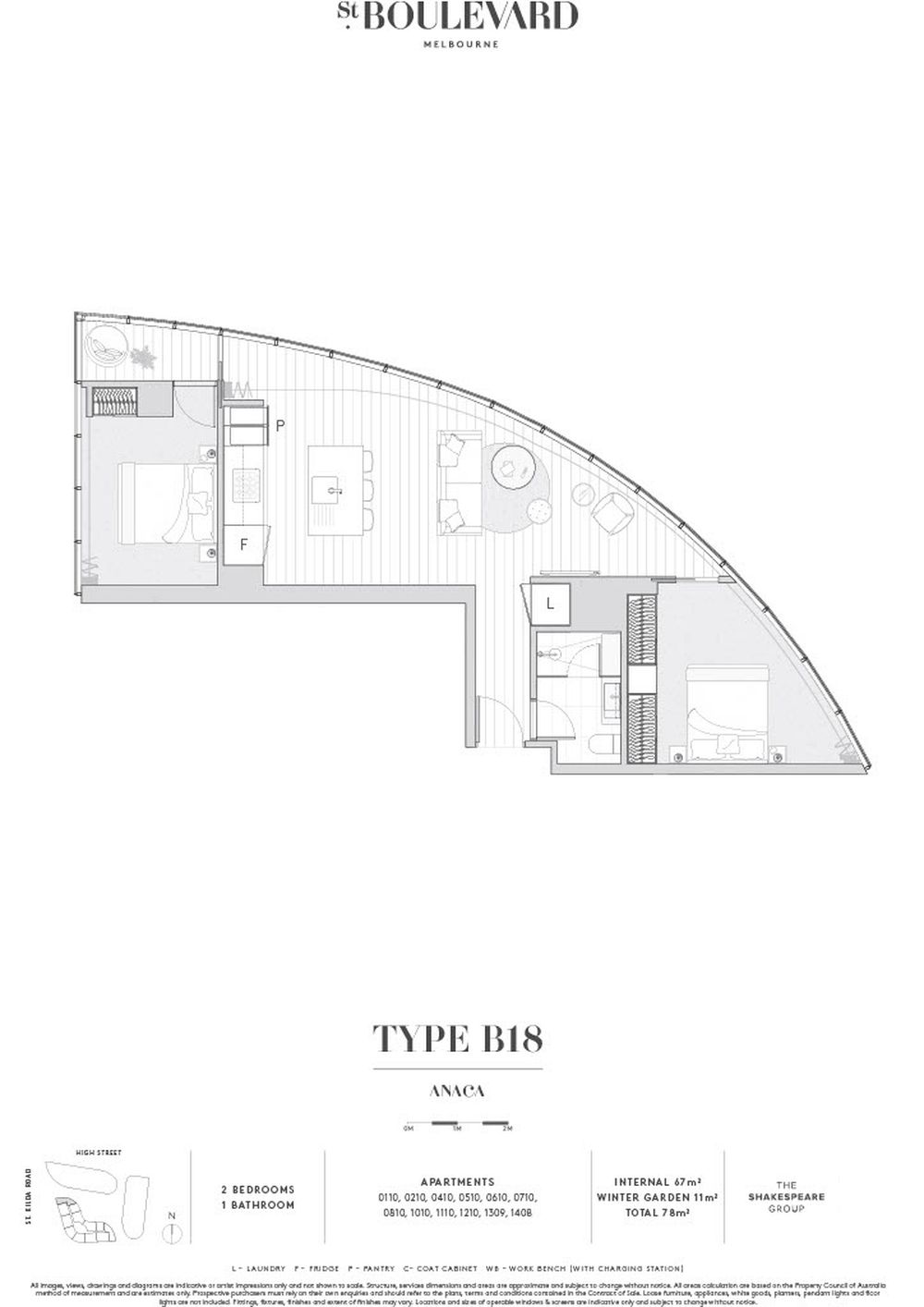 Anaca 110 / 605 St Kilda Road, Melbourne