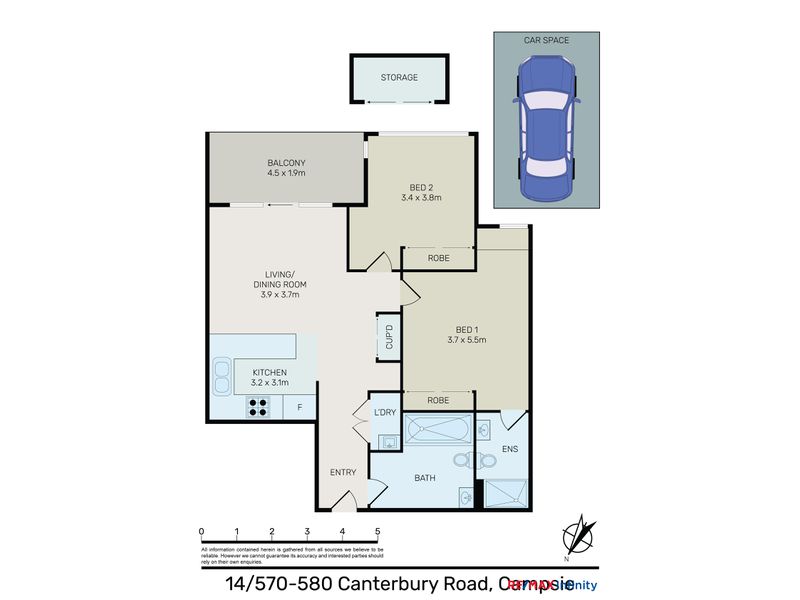 14 / 570-580 Canterbury Road, Campsie Floor Plan