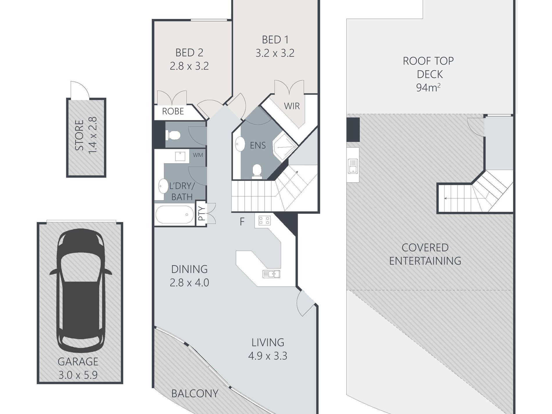 32 / 42-56 River Esplanade, Mooloolaba Floor Plan