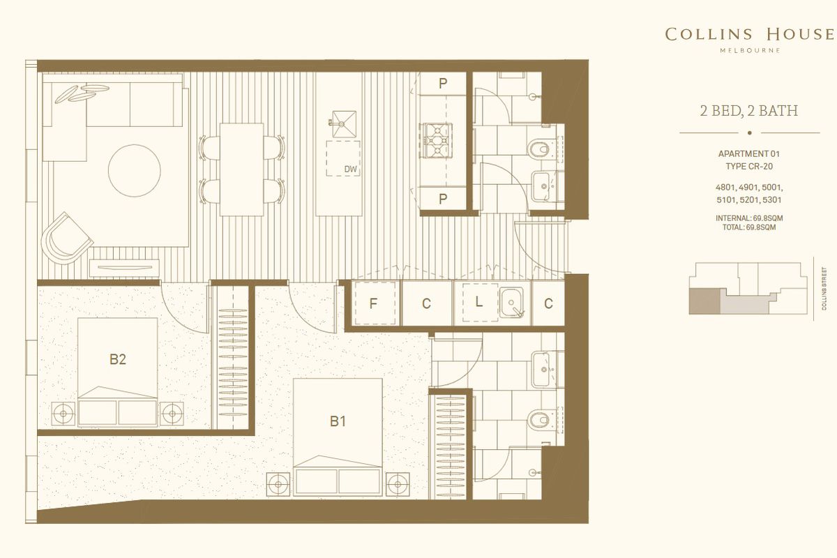 5201/464 Collins Street, Melbourne