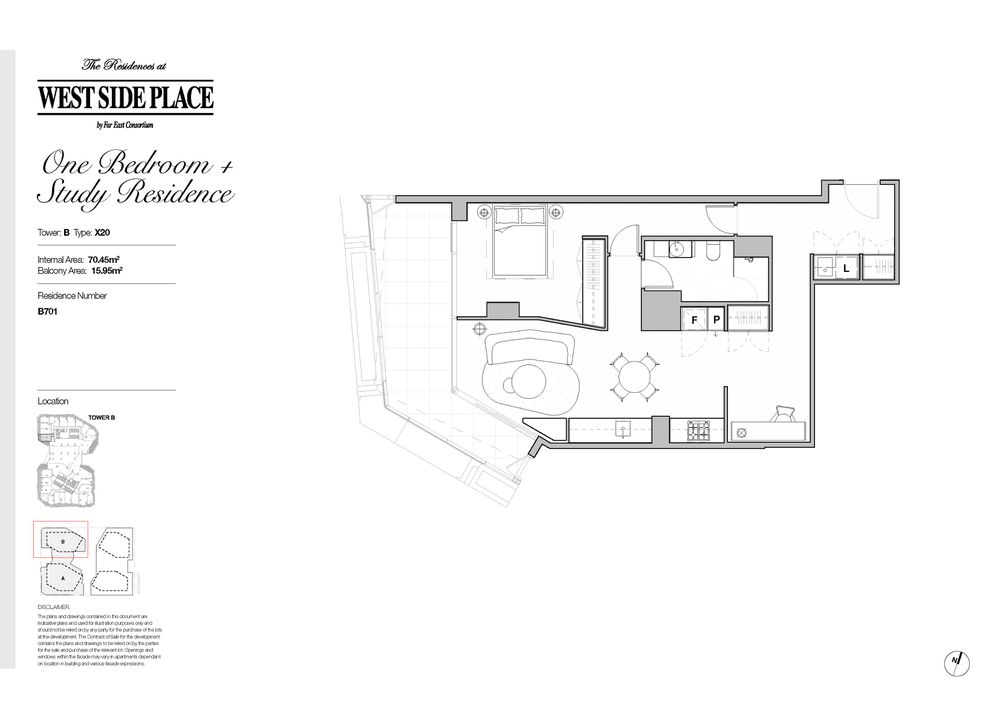Tower B 1Bed+Study / 639 Little Lonsdale Street, Melbourne