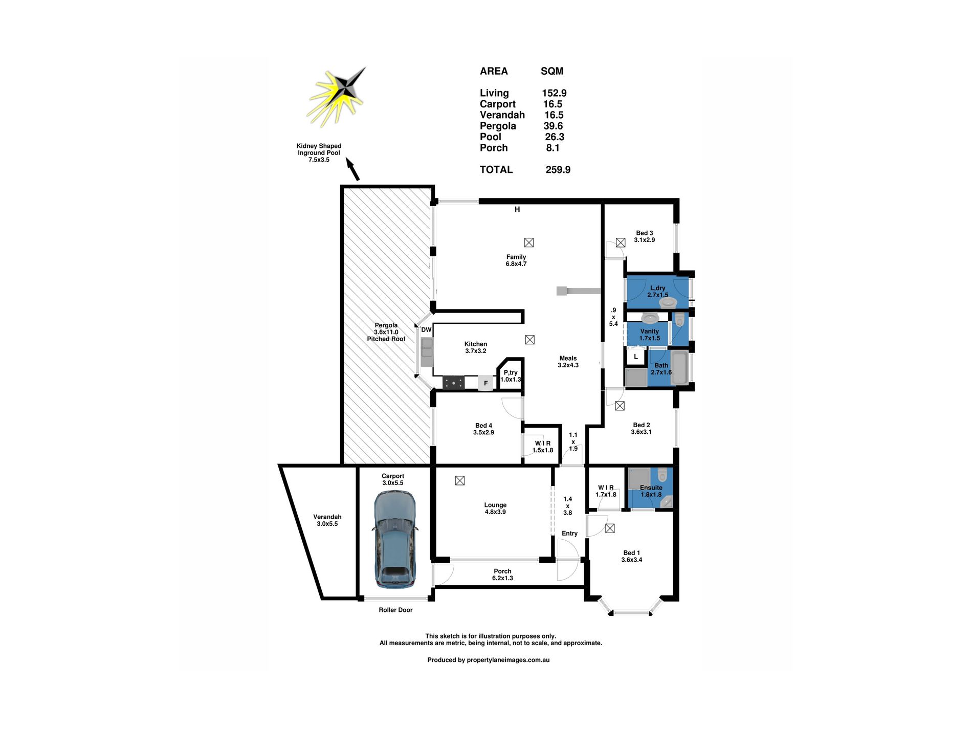 6 Acorn Place, Blakeview Floor Plan
