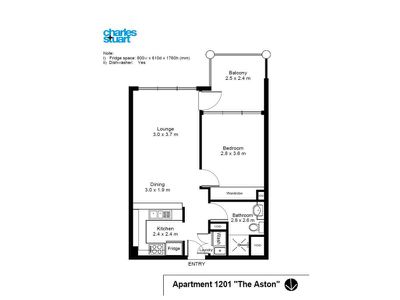 1201 / 1 Hosking Place, Sydney