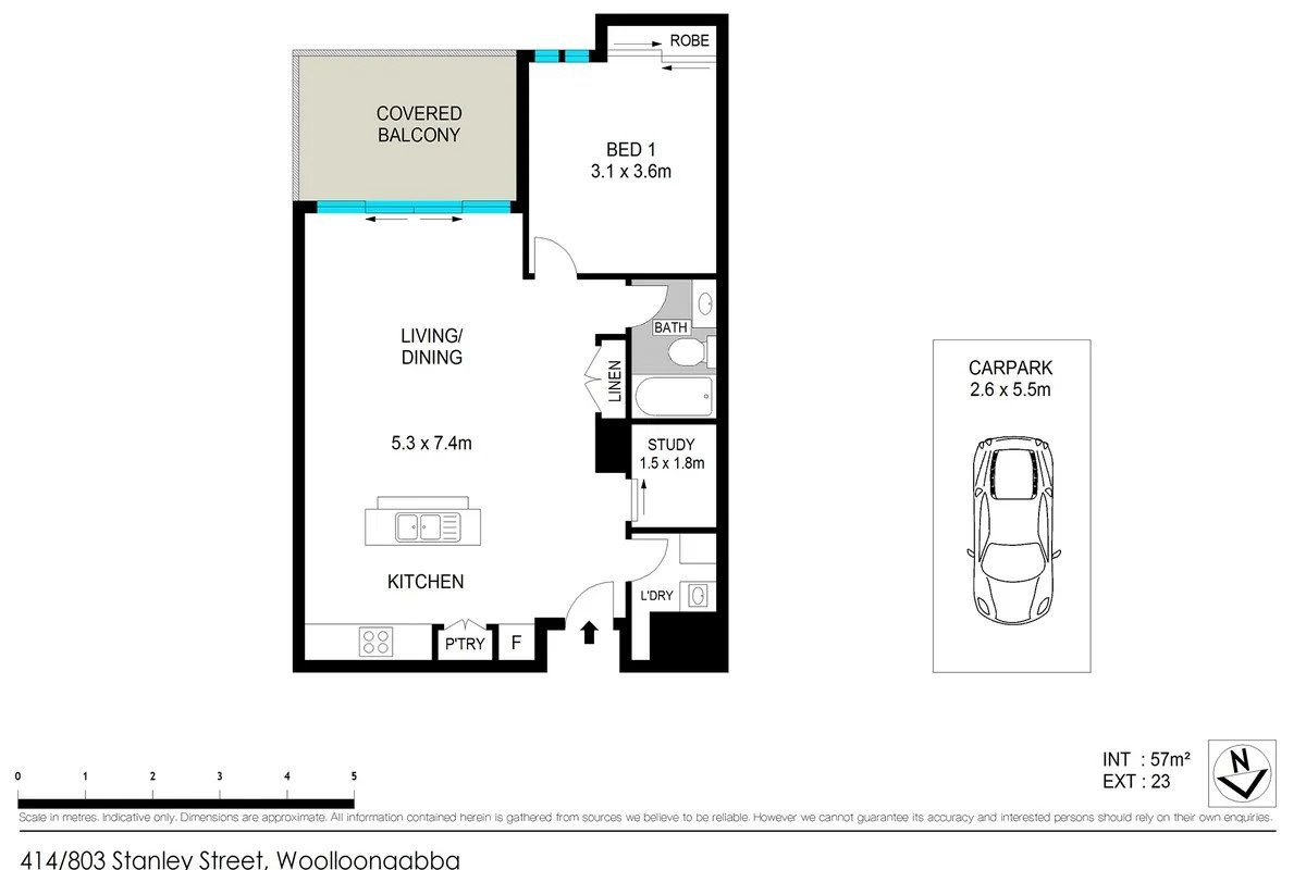 414 / 803 Stanley Street, Woolloongabba