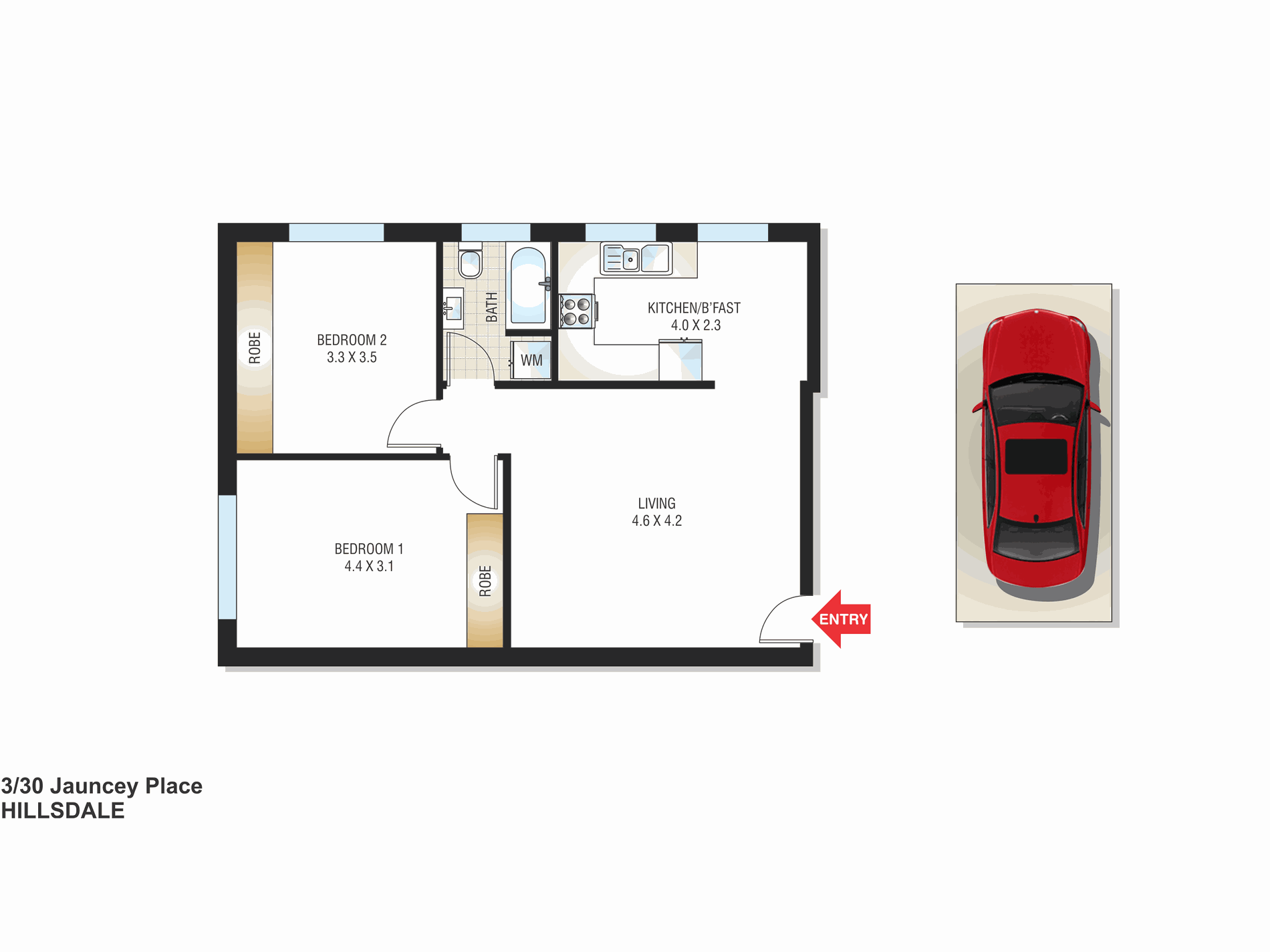 3 / 30 Jauncey Place, Hillsdale