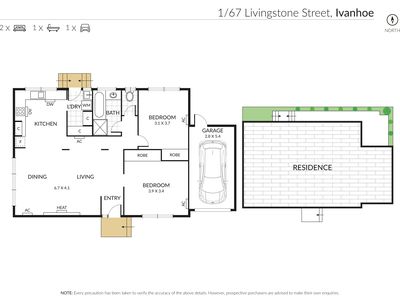 1 / 67 Livingstone Street, Ivanhoe