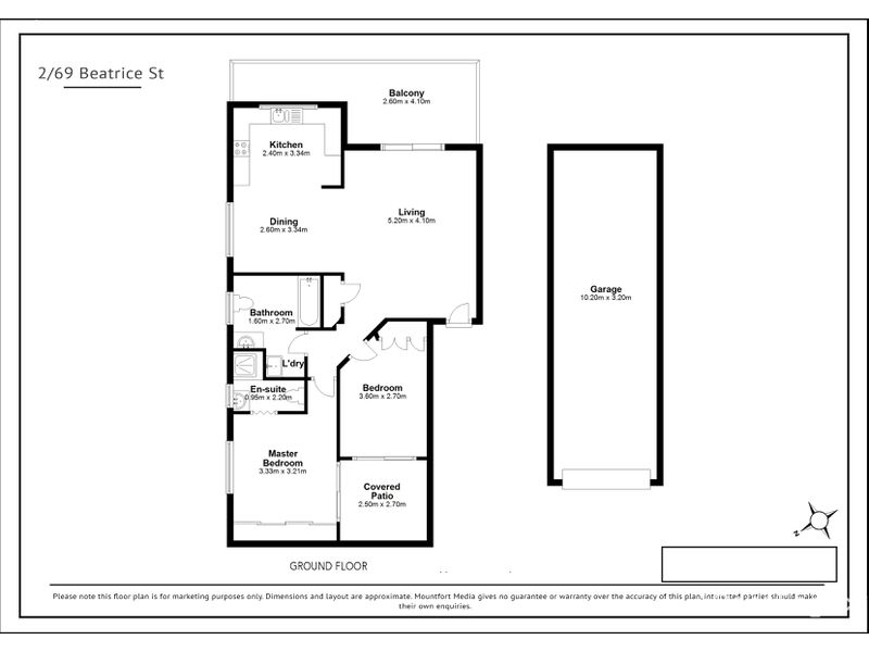 2/69 Beatrice Street, Taringa Floor Plan