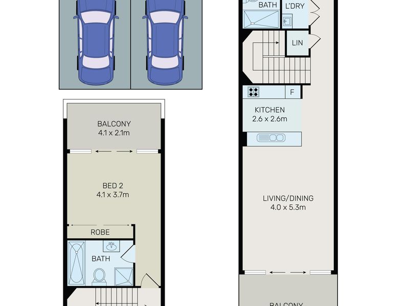 406 / 34 Ferntree Place, Epping Floor Plan