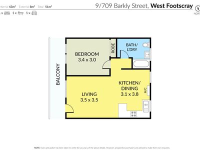 9 / 709 Barkly Street, West Footscray