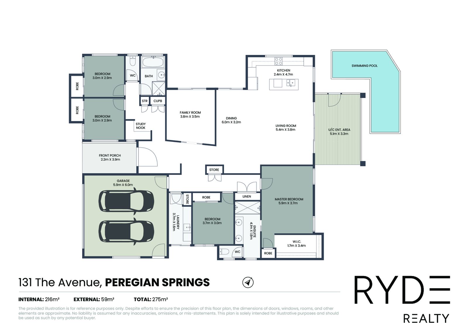 Floorplan, 131 The Avenue, Peregian Springs