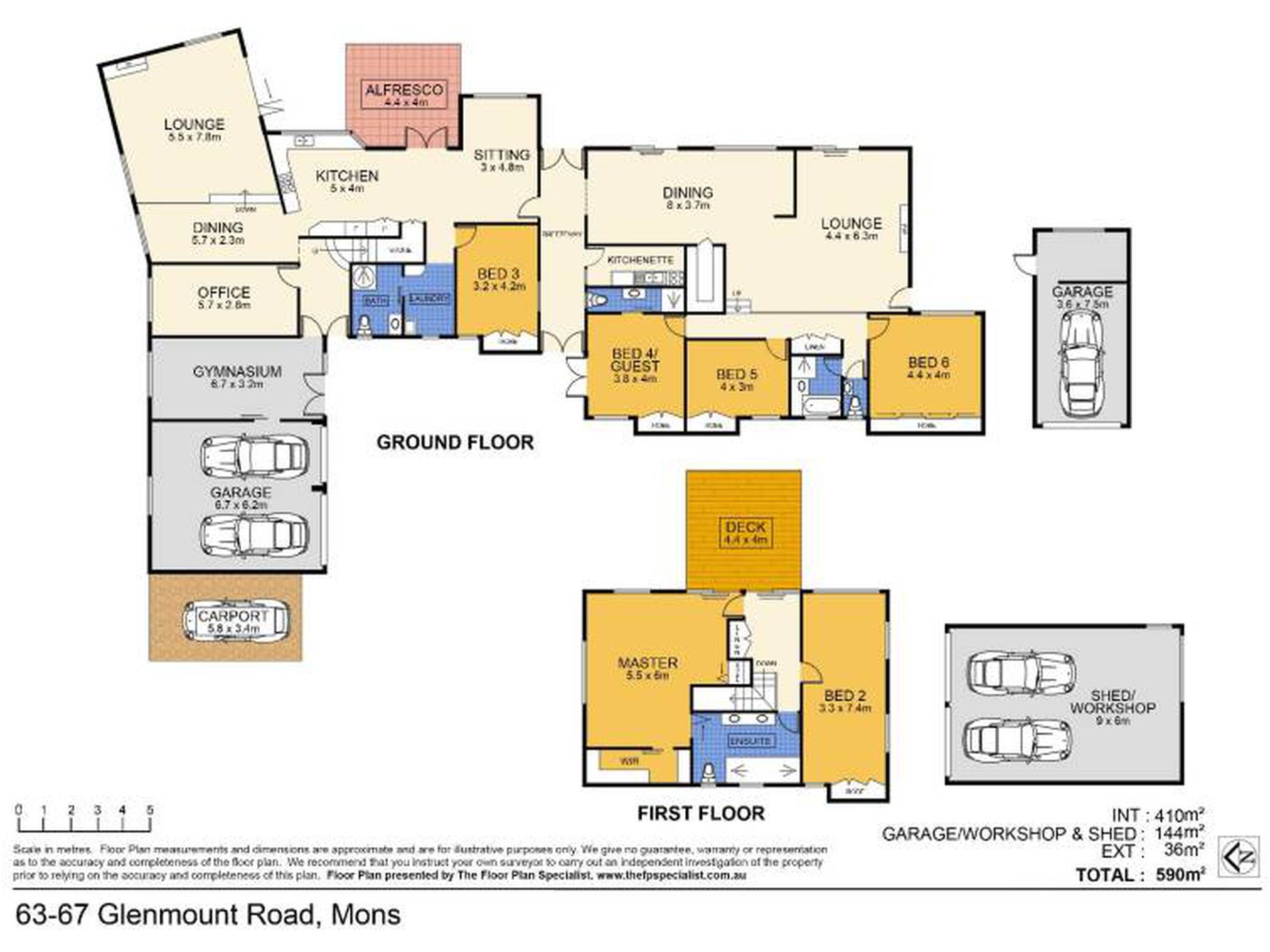 63 Glenmount Road, Mons Floor Plan