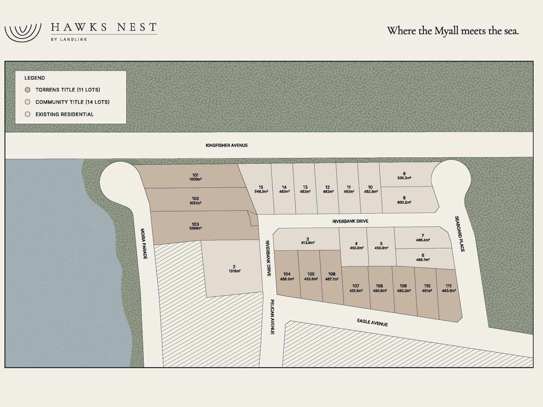 Hawks Nest Estate Moira Parade & Eagle Avenue, Hawks Nest