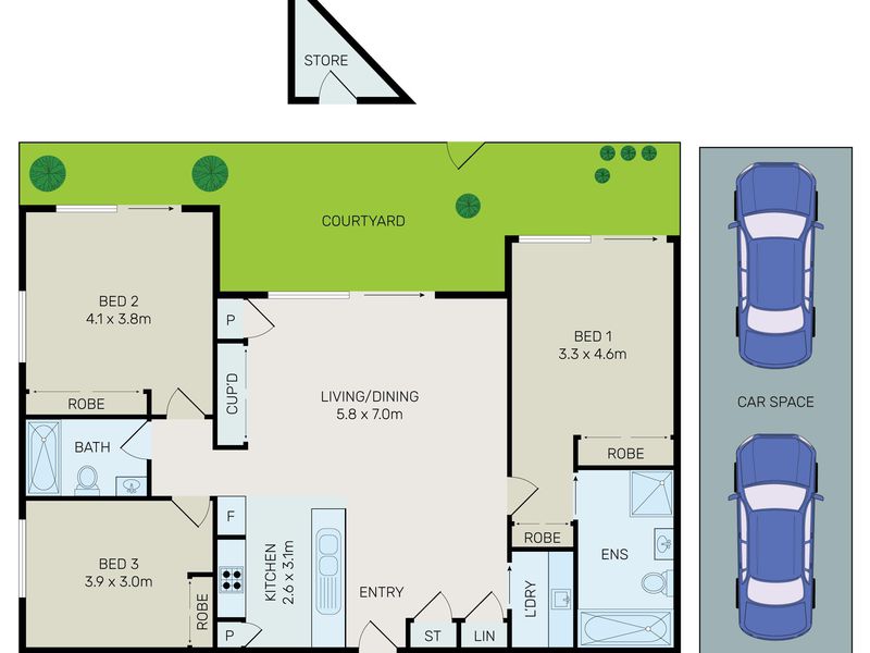 G53 / 7 Flock Street, Lidcombe Floor Plan