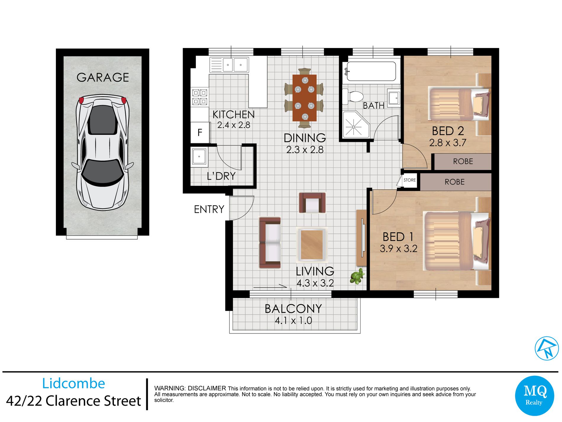 42 / 22 Clarence Street, Lidcombe