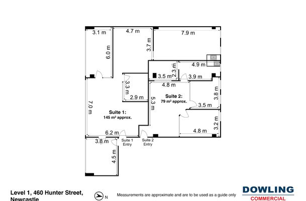 Suites 1 & 2, Level 1 / 460 Hunter Street, Newcastle