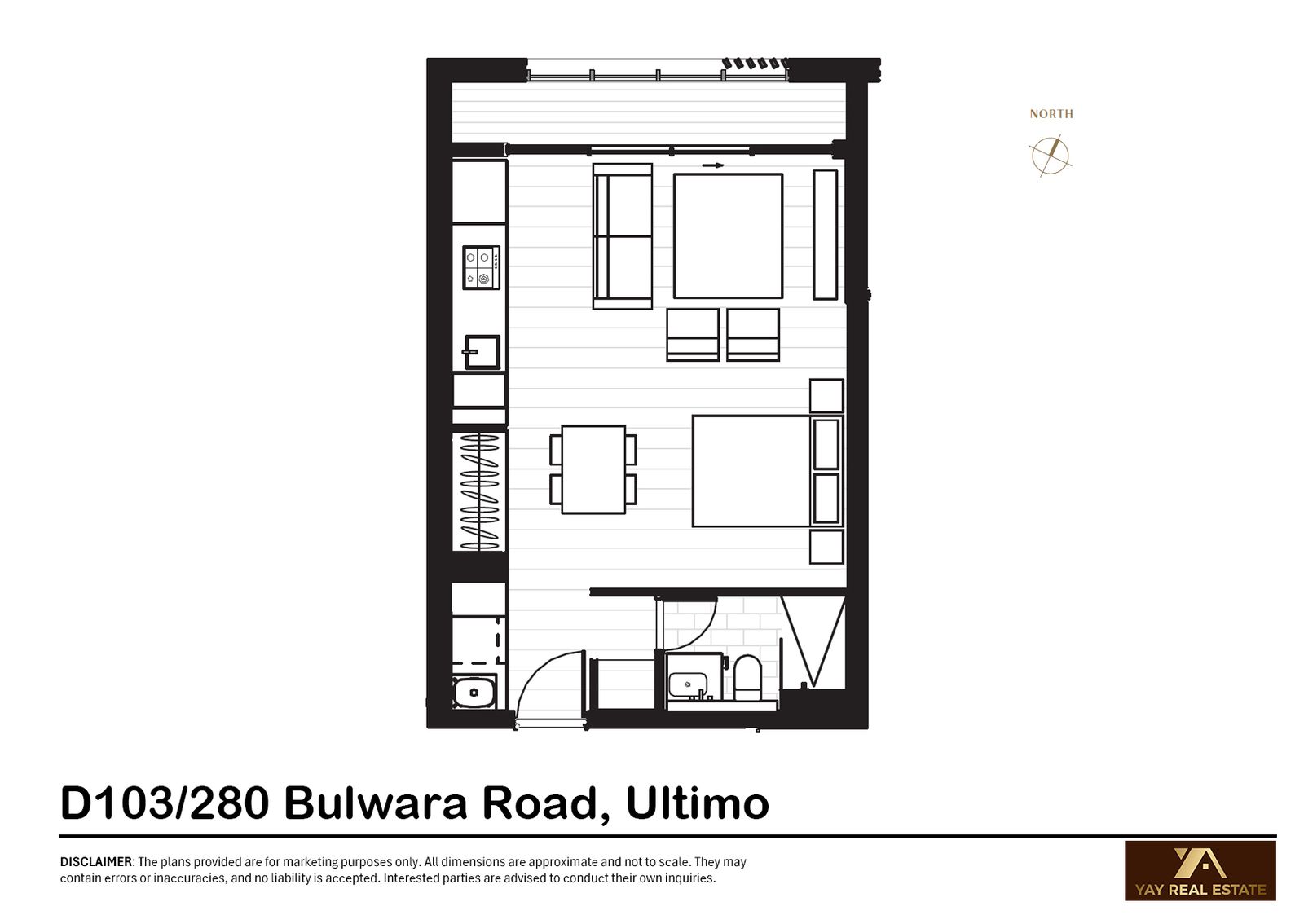 D103 / 280 Bulwara Road, ULTIMO floorplan