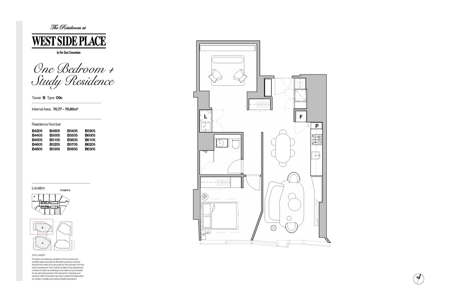 Tower B 1Bed+Study / 639 Little Lonsdale Street, Melbourne