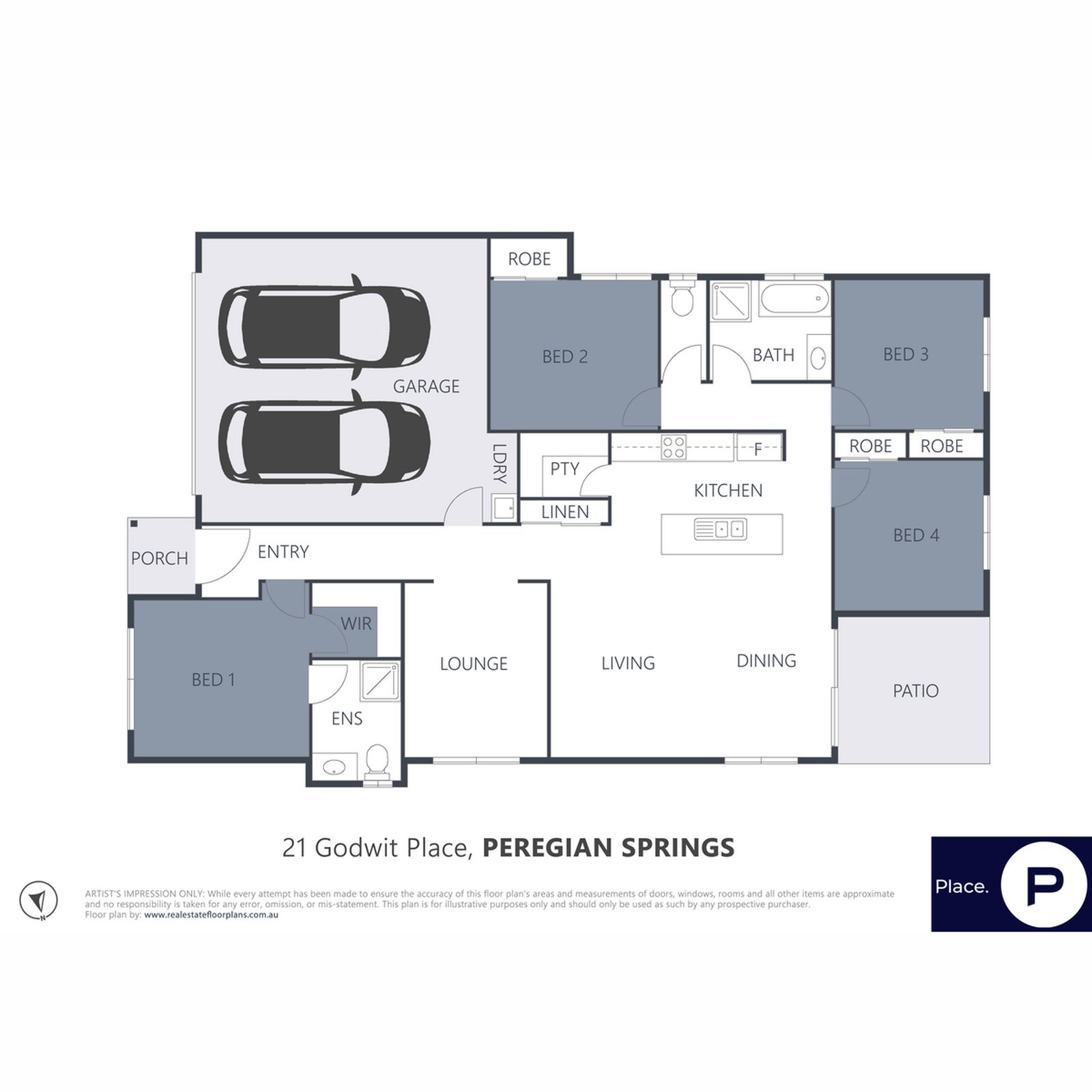 Floorplan, 21 Godwit Place, Peregian Springs