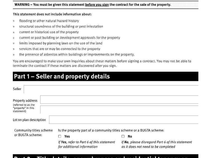 New Seller Disclosure Requirements