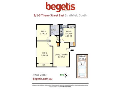 2 / 1-3 Therry Street East , Strathfield South