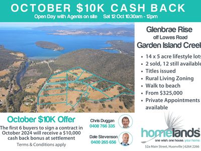 Lot 2 - 15, Glenbrae Rise Estate Lowes Road, Garden Island Creek