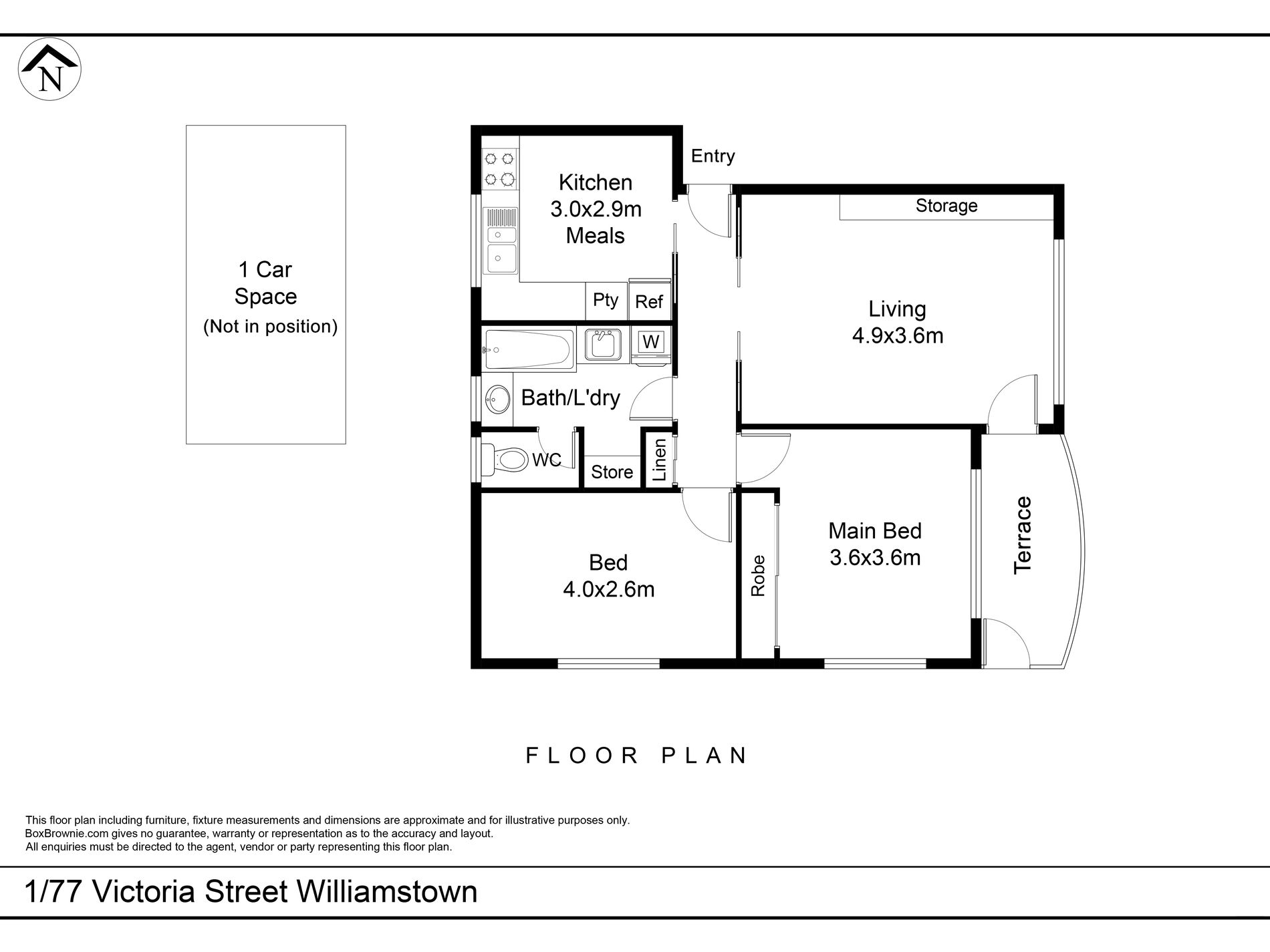 1 / 77 Victoria Street, Williamstown