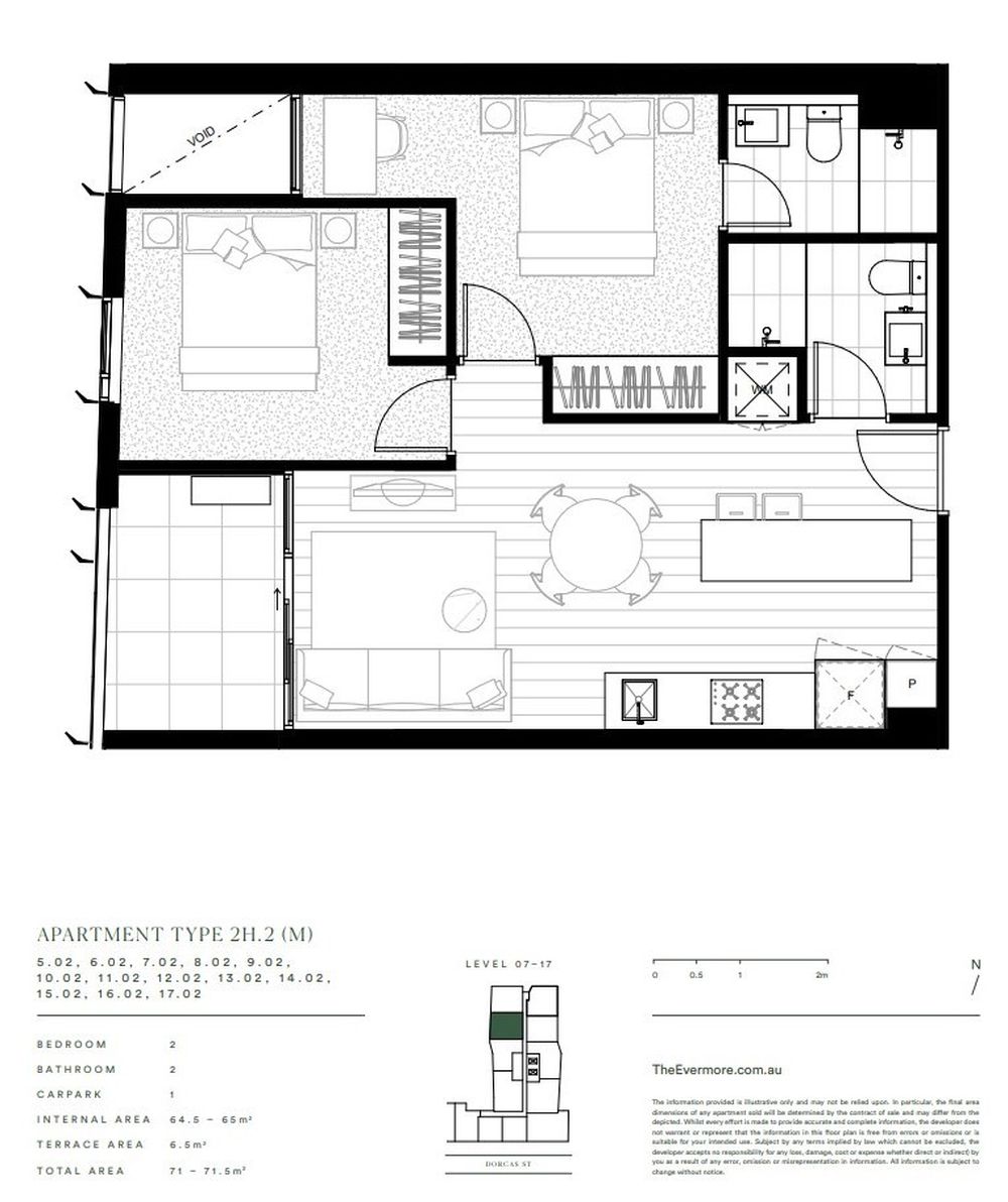 1302B / 58-66 Dorcas Street, Southbank