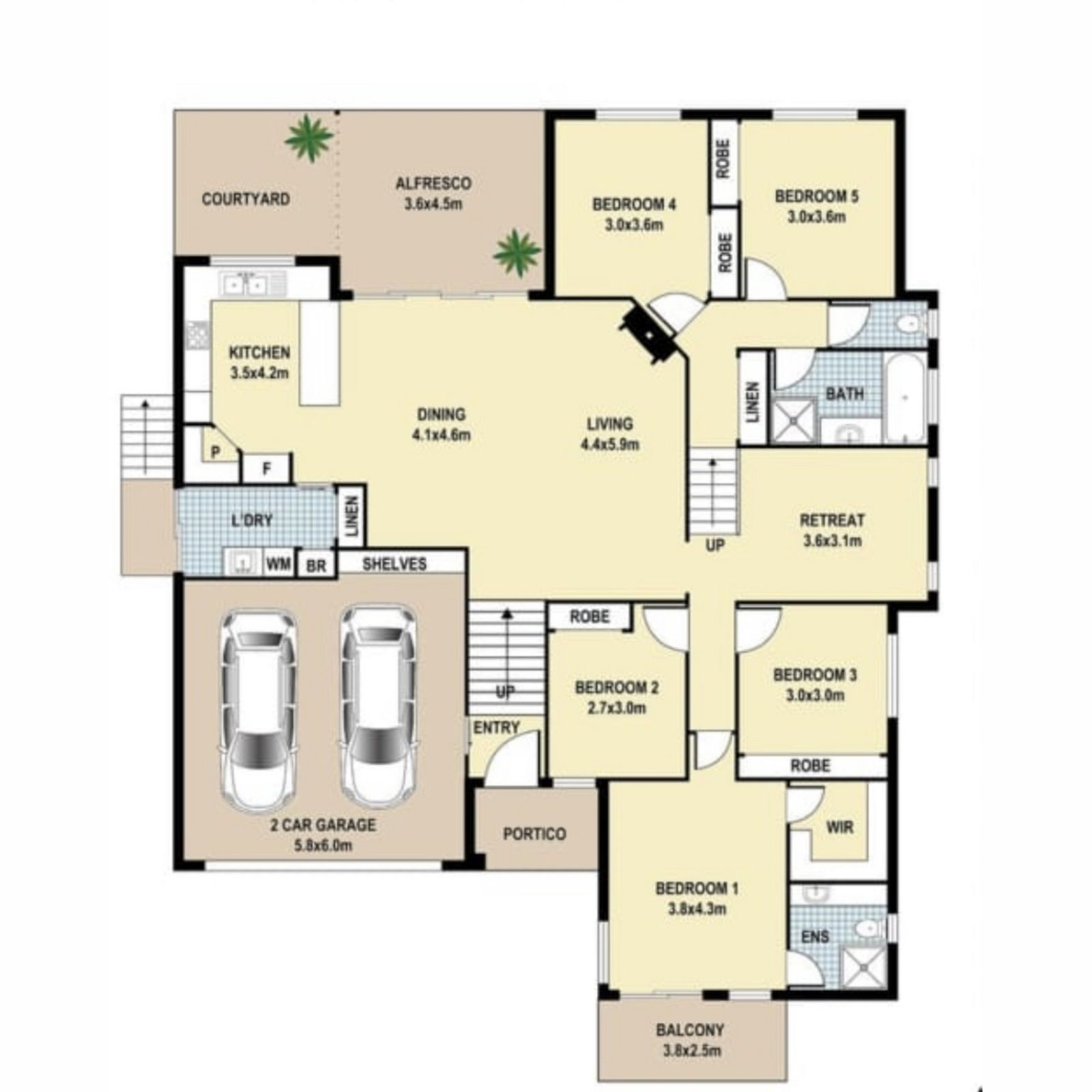 Floorplan, 25 Ella-Marie Drive, Coolum Beach