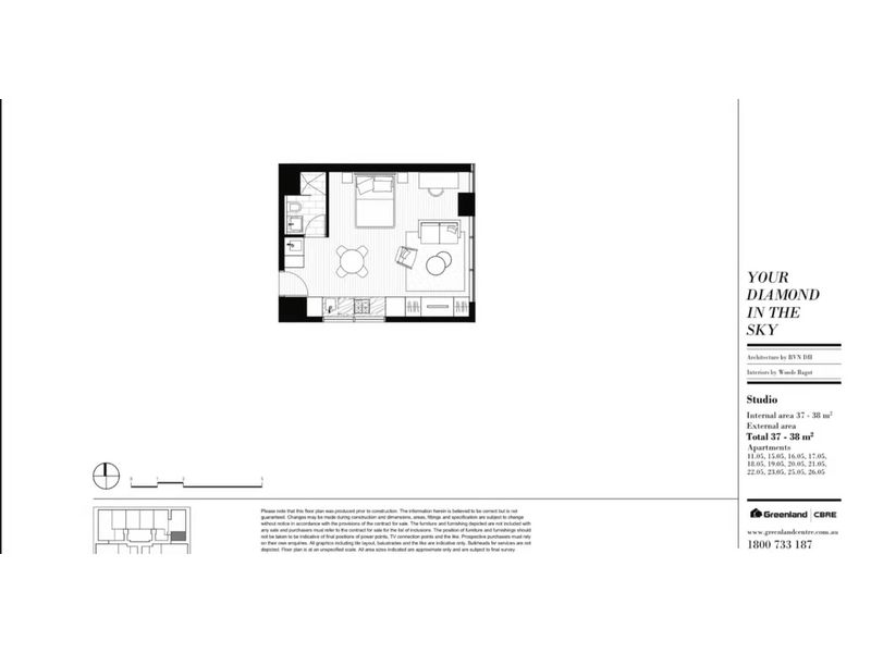 1905 / 117 Bathurst Street, Sydney Floor Plan