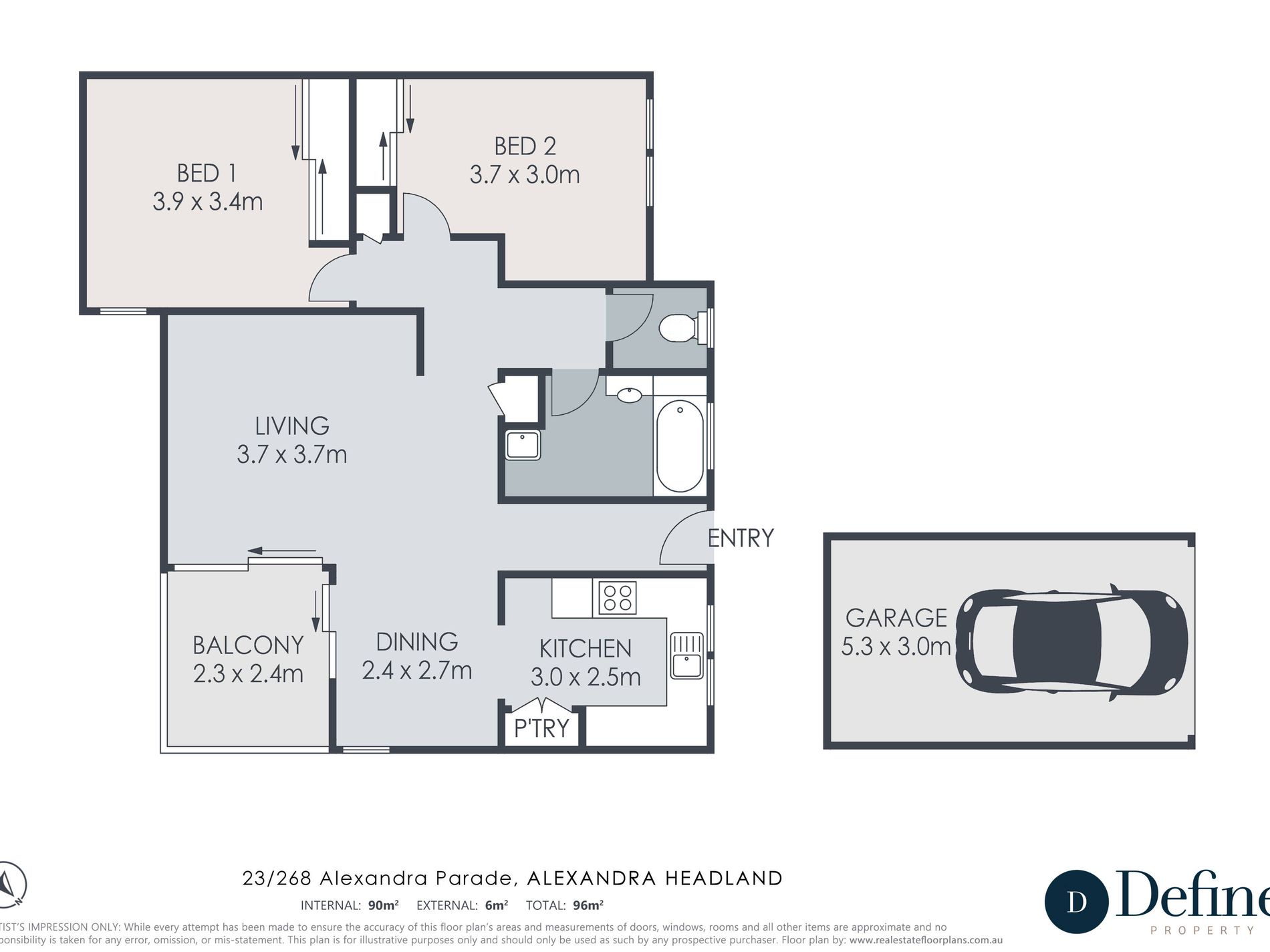 23 / 268 Alexandra Parade, Alexandra Headland Floor Plan