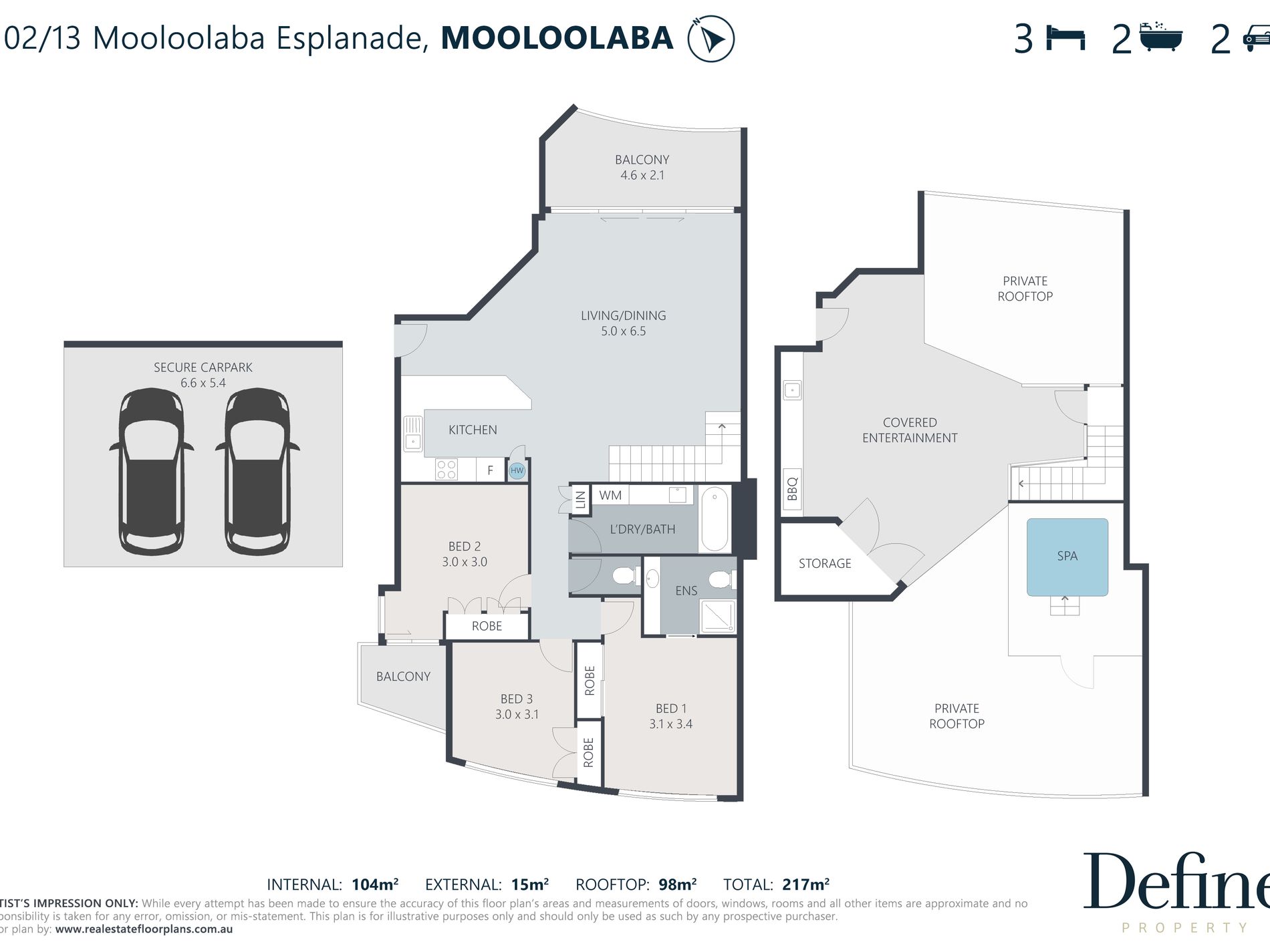 102/13 Mooloolaba Esplanade, Mooloolaba Floor Plan
