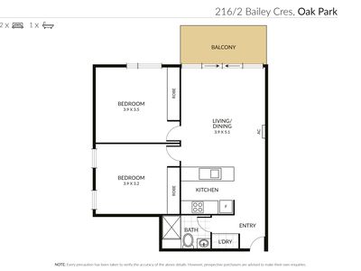216 / 2 Bailey Crescent, Oak Park