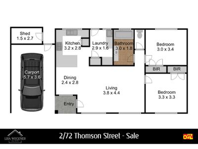 2 / 72  Thompson Street , Sale