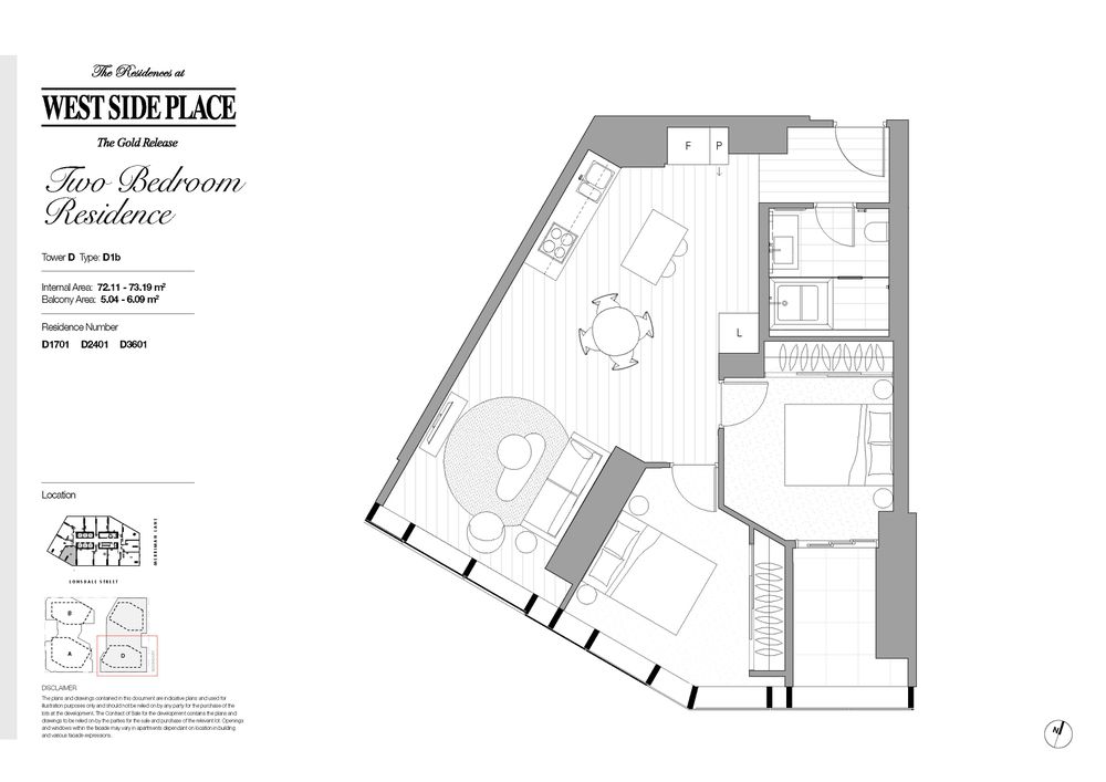 Tower D 2Bed 1Bath / 648 Lonsdale Street, Melbourne