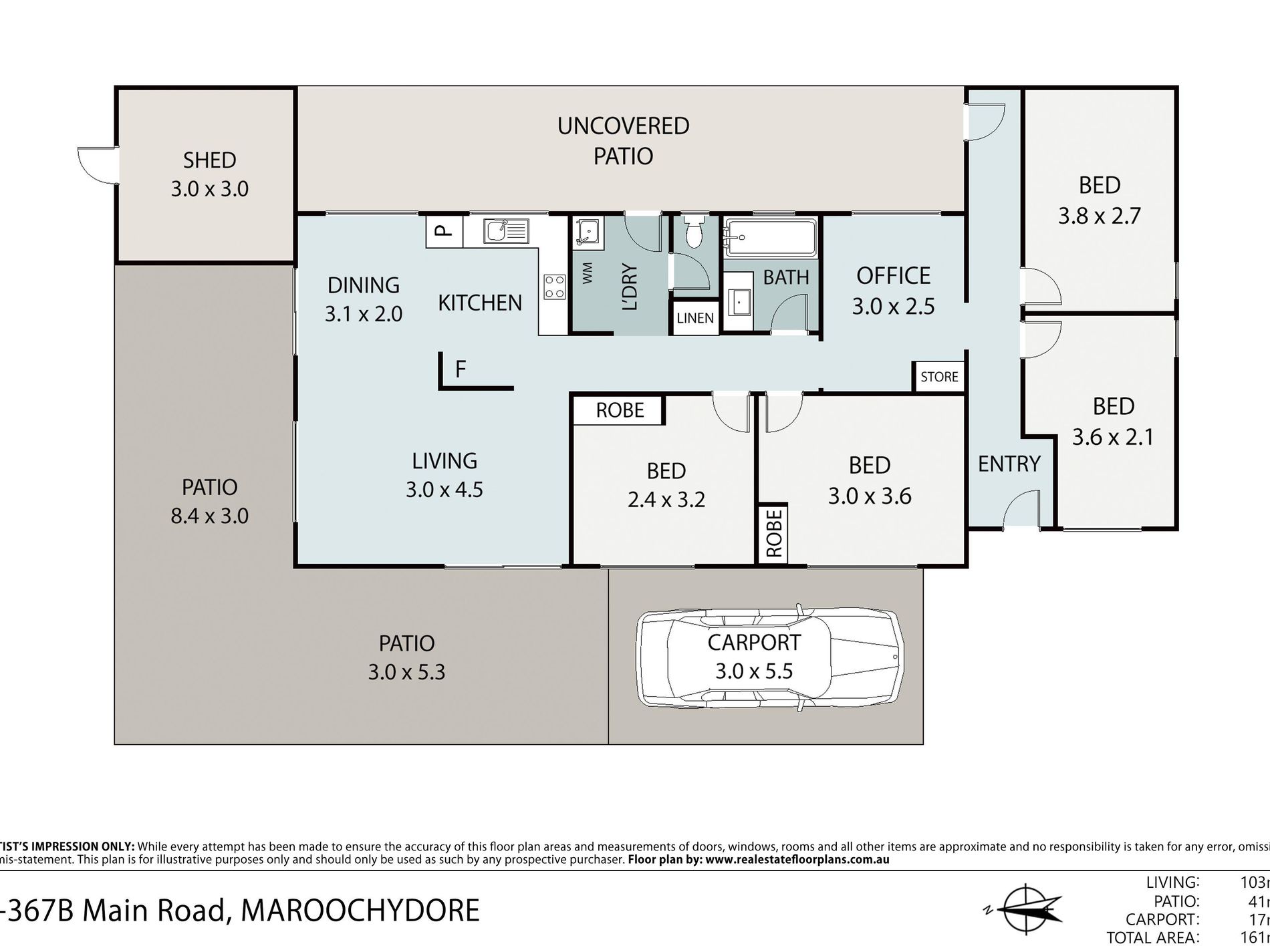 1 / 367B Main Road, Maroochydore Floor Plan