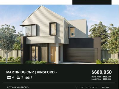  LOT 614 KINSFORD  , Deanside