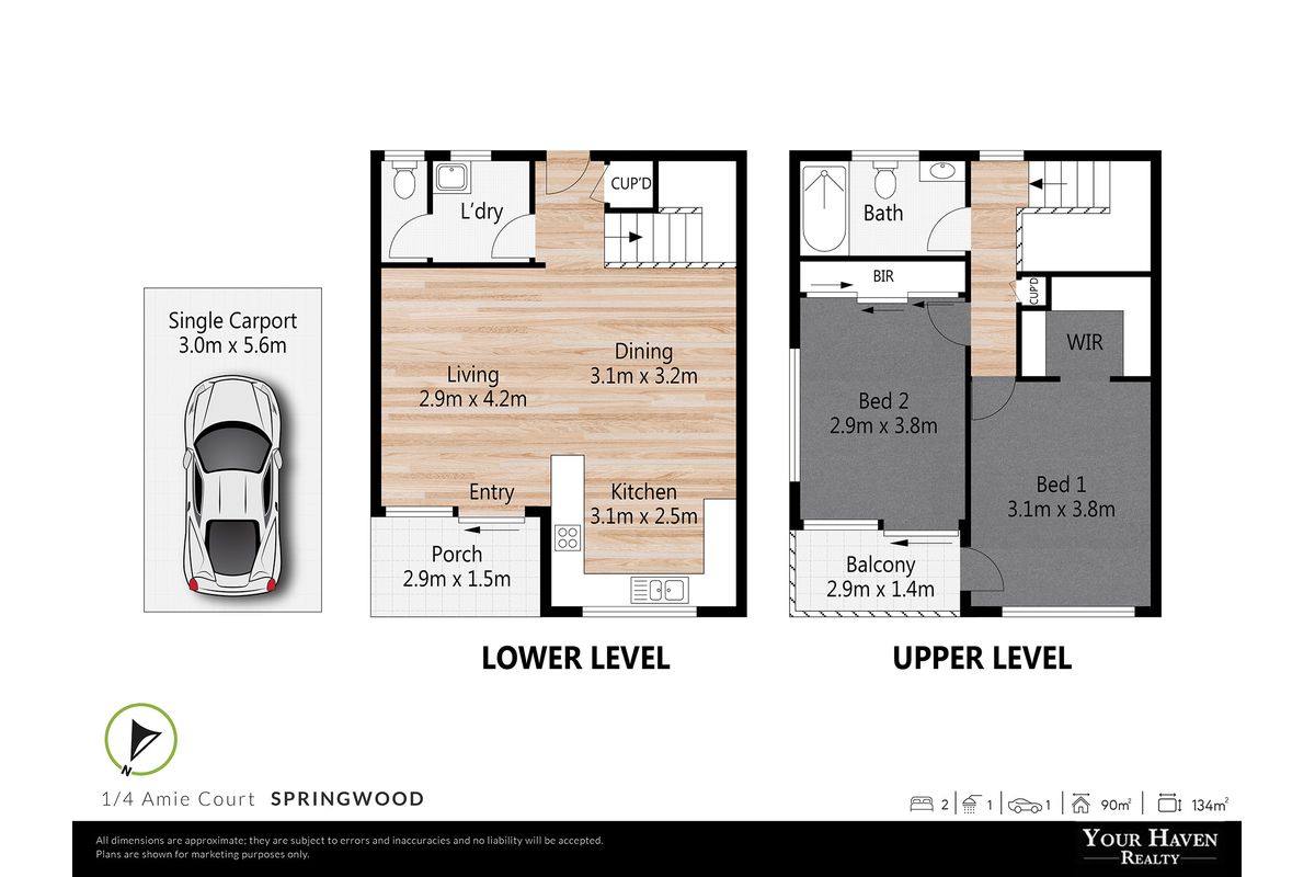 1 / 4 Amie Court, Springwood Floor Plan