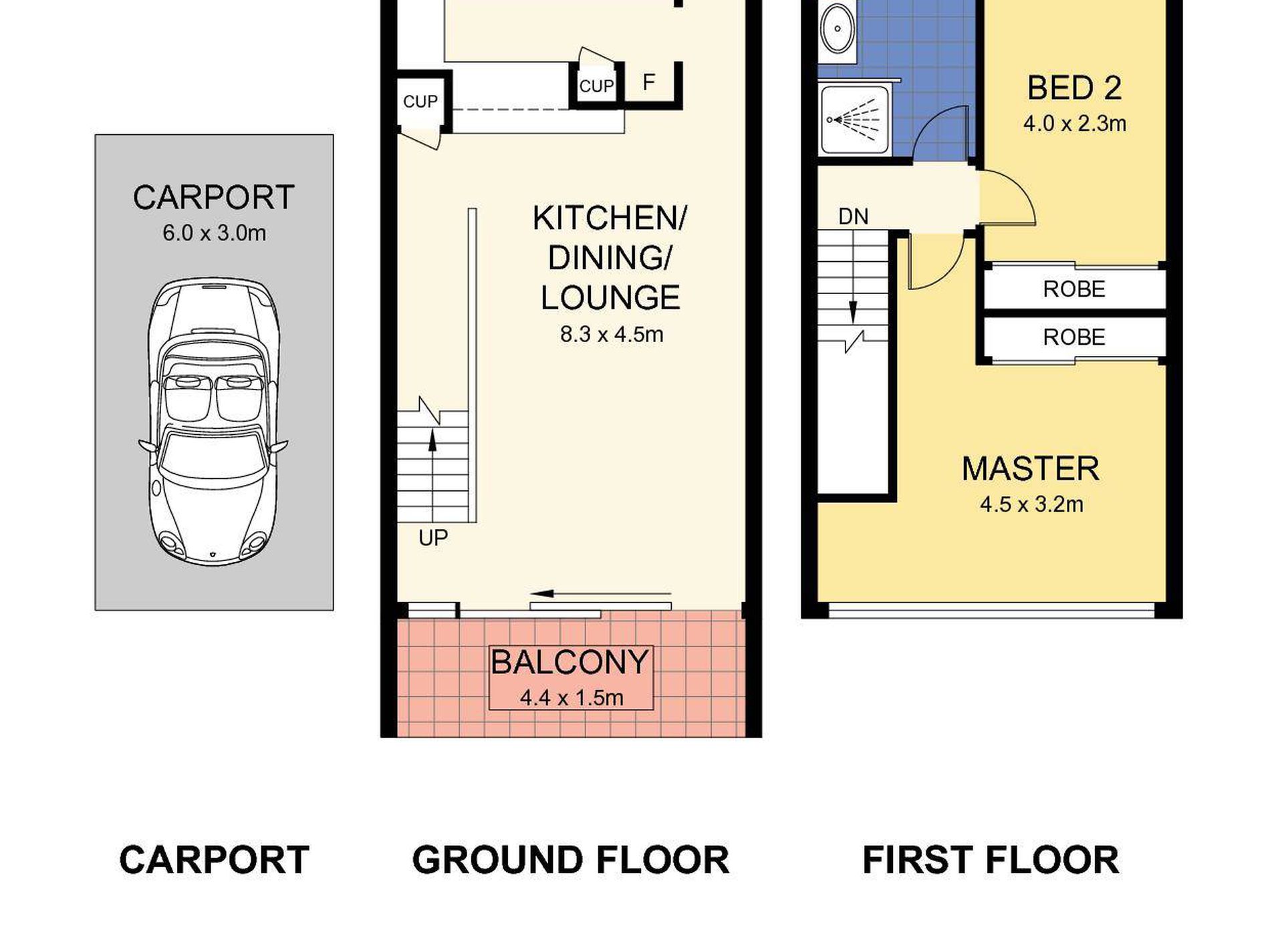 11 / 13 Juan Street, Alexandra Headland Floor Plan