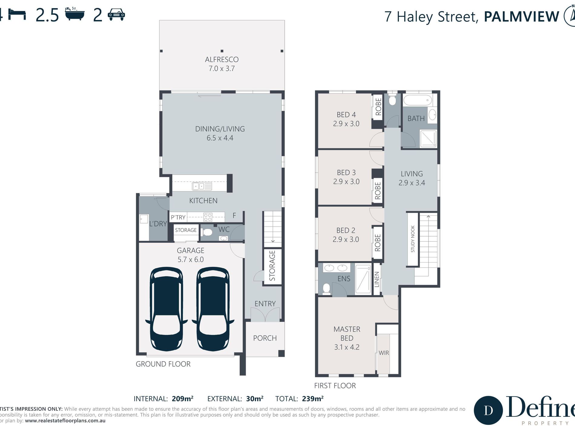 7 Haley Street, Palmview Floor Plan